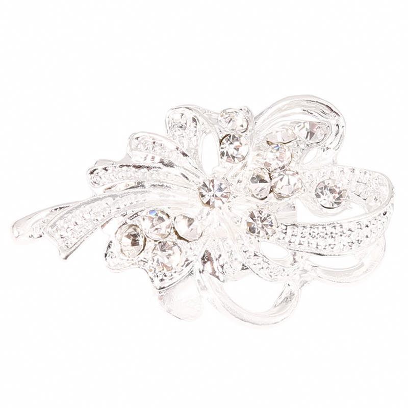 Studded Crystal Chic Elegant Rhinestone Dancing Swan Brooch Pin Wedding Jewelry Exquisite Elegant Women All-Match Jewelry