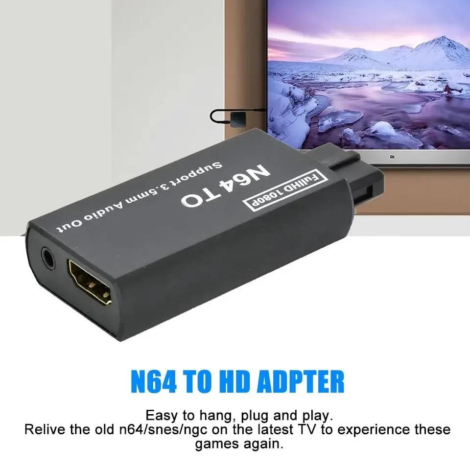 Convertor 1080P N64 la Compatibil HDMI Adaptor Joc Plug and Play Adaptor Cablu HD Pentru Nintendo 64/NGC/SNES Accesorii