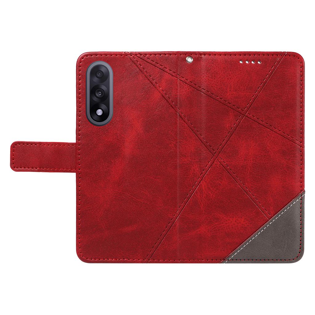 Für OnePlus Nord 5 5G/OnePlus Ace 5 Ultra 5G Lederhülle Geometrisches Liniendesign Brieftasche Handyhülle mit Handschlaufe