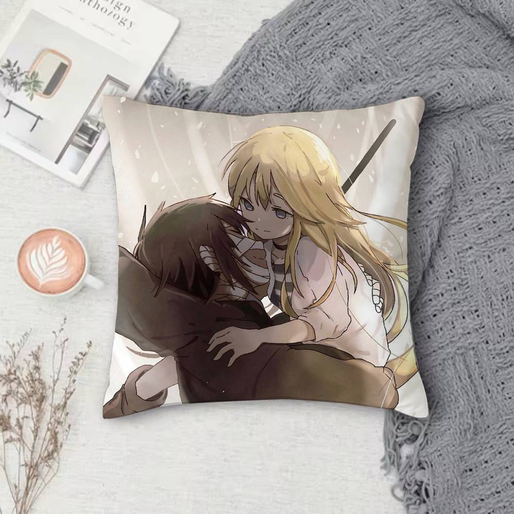 AAngels of Death Doublesided Printed Square Decorative Cushion Cover for Sofa Living Room Home Decor