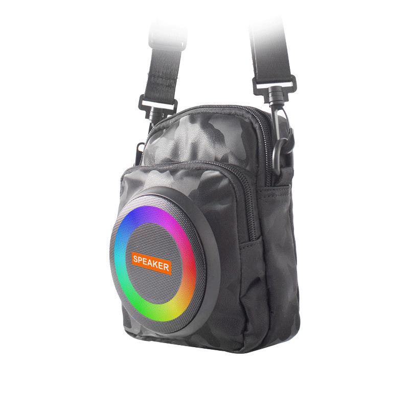 Multifunctional Backpack with Bluetooth Speaker, Power Bank, LED Lights, and Long Battery Life for Outdoor Adventures and Mountaineering.