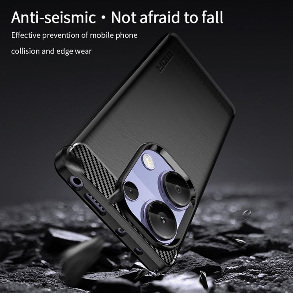 MOFI JK TPU Series-1 For Xiaomi Redmi Note 13 Pro 4G Case Carbon Fiber Texture Soft TPU Cover