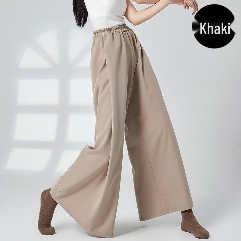 

Женские брюки для современного танца с высокой талией и широкими штанинами - Свободный крой для повседневной носки и практики Small