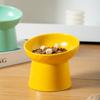 Raised Diamond Pattern Slant Rim Pet Bowl Cat Bowl Dog Bowl Neck Support Dog Dish Water Bowl for Pets