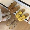 Retro Birkenstocks soft-soled outer wear autumn new casual cute bag head Boken half-drag