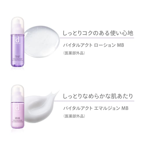 d Program Vital Act Emulsion MB Milk Lotion For sensitive skin, for lack of firmness 100mL
