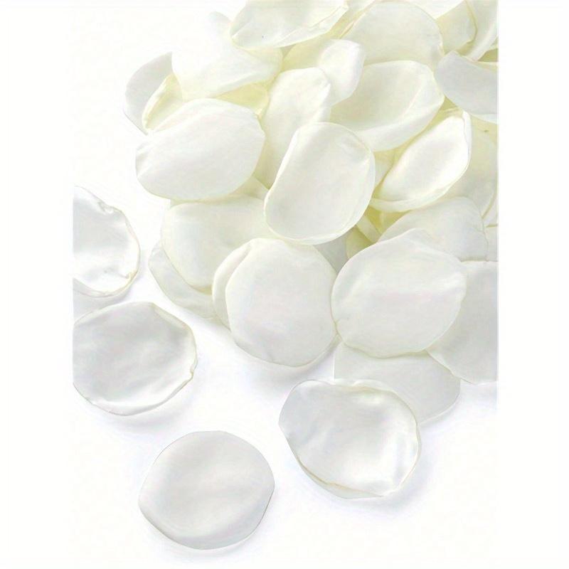 50/100/300/500Pcs Per Pack Artificial Silk Rose Petals White Petals, Suitable For Weddings, Parties, New Year Gift Giving, Valentine's Day