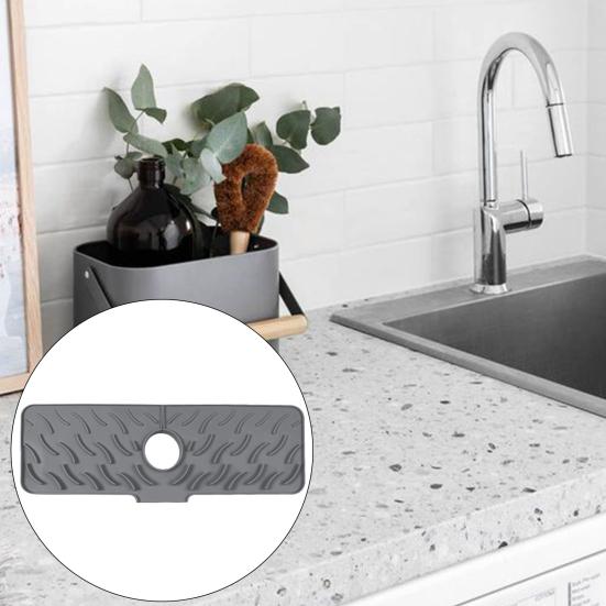Silikonová podložka do dřezu Rychleschnoucí podložka Ochrana proti stříkající vodě u baterie Lapač vody Podložka proti stříkání do kuchyně koupelny