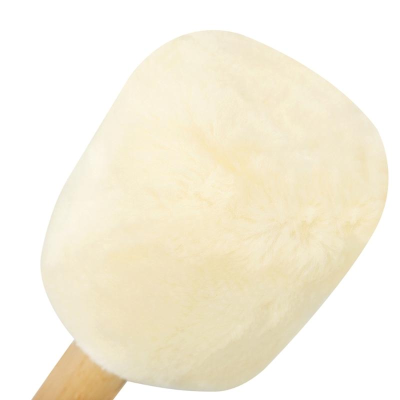 Holzgriff Schlagzeugstöcke Trommel Schlägel Stock mit Weichem Filzkopf Perkussionsstock für Marching Band Snare Drum Langlebig