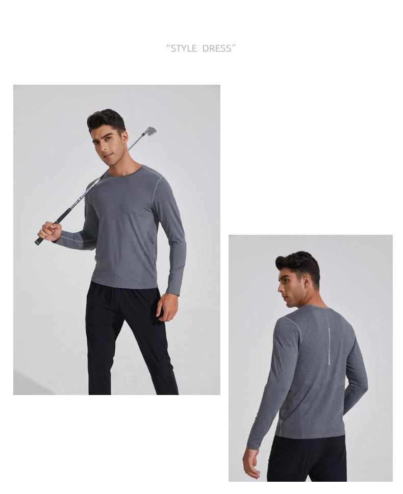 Maßgeschneidertes atmungsaktives schnell trocknendes Langarm-Sportshirt für Outdoor-Fitness, Laufen, Basketball und Freizeitkleidung