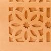 Genten Cutwork Brown Flap Long Wallet