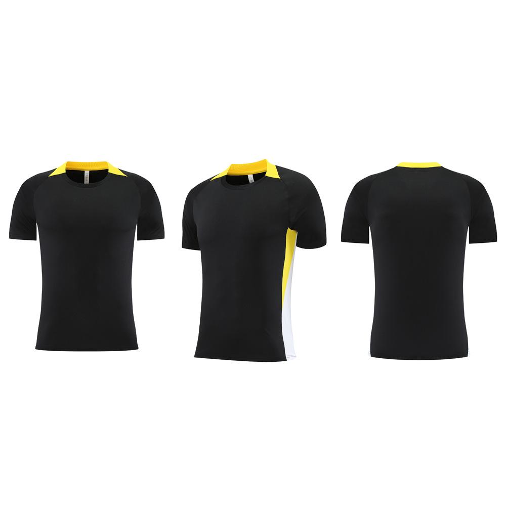 New Football Jersey, Men's Game Training Jersey Set, Children's and Adults' Sports Quick-drying Single-piece Short-sleeved Jersey Customization