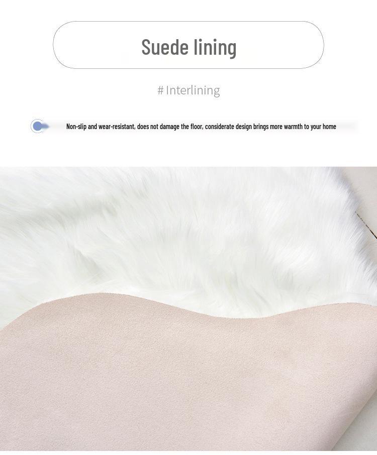 2024 Cute Heart Plush Carpet: European Style Floor Mat & Sofa Cushion