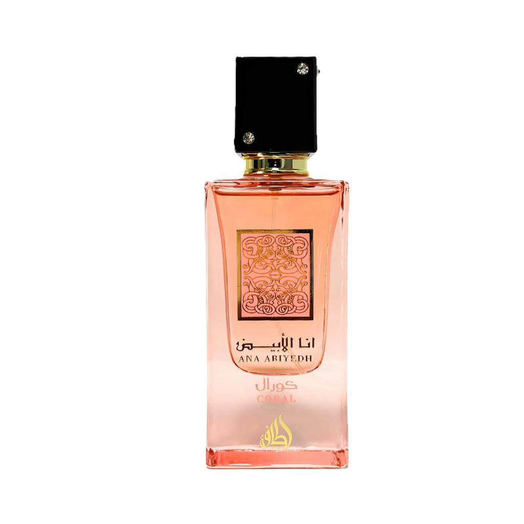 Lattafa Ana Abiyedh Pink Luxury Perfume for Women, Arabian Dubai Import, Long Lasting Eau de Parfum, Floral Fruity Fragrance, Elegant & Alluring, 50ml