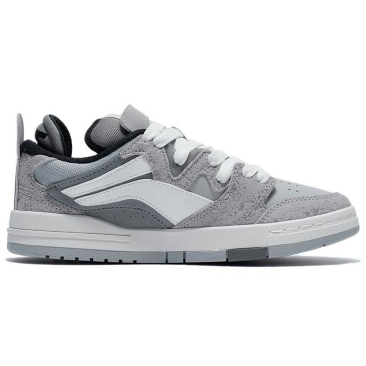 New LiNing Wei Wu PRO Pro Anti Slip Wear Resistant Low Top Skateboard Shoes Microcrystalline Gray AECR043-2
