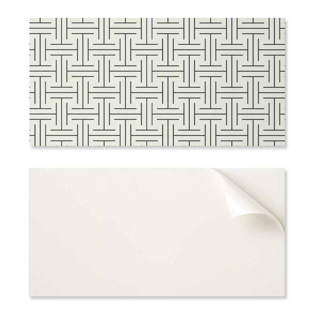 Self-Adhesive Vinyl Panel With Decorative Print 120x60 cm Geometric Checkered Pattern