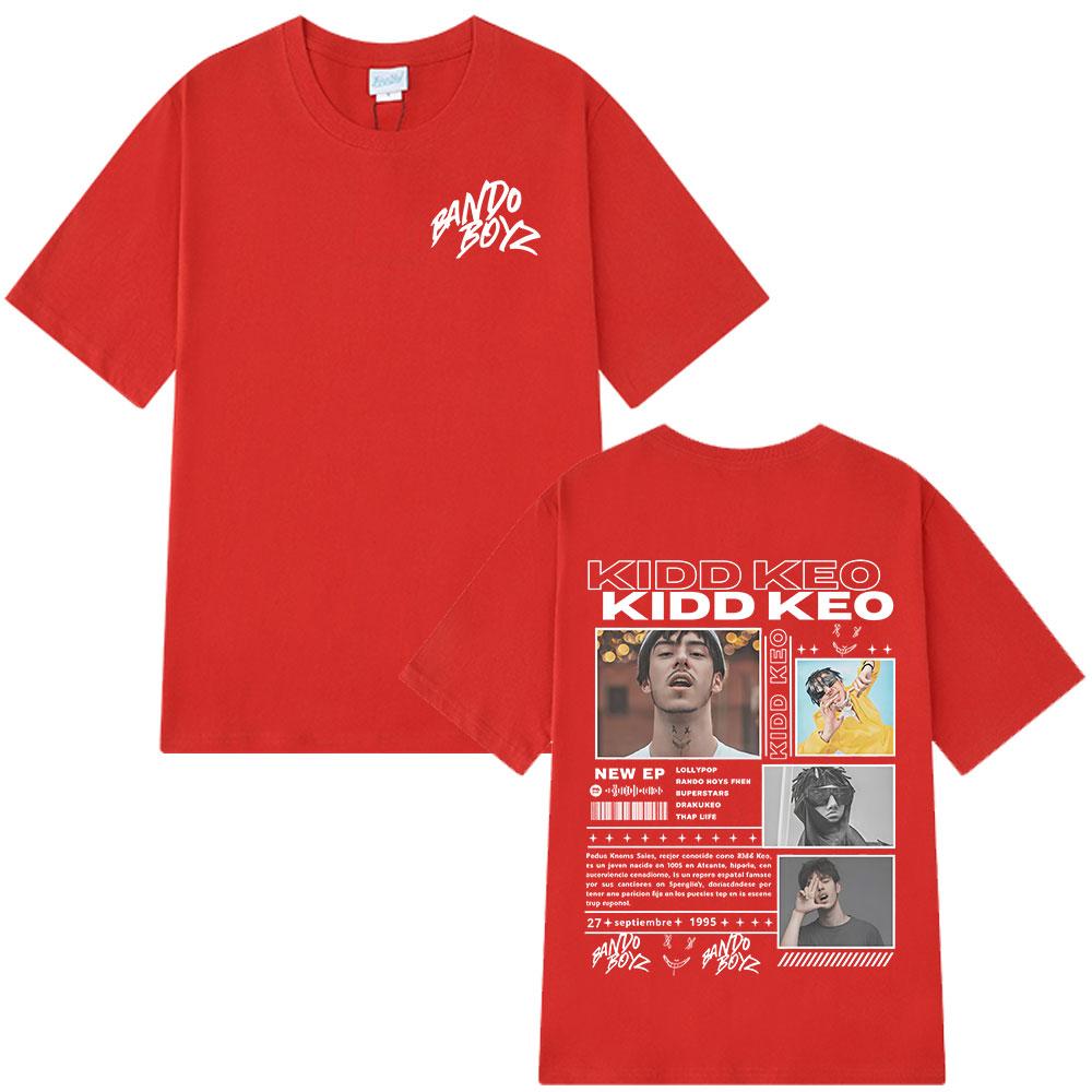 

Rapper Kidd Keo Bando Boyz Tour 2025 Merch Tshirts Unisexs Women Fashion Hip Hop Street Tshirt Casual Cotton Oversized T Shirts S