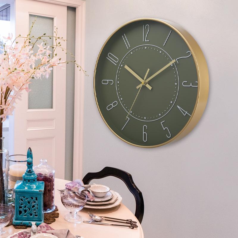 12 Inch 30CM Silent Wall Clock, Creative and Fashionable, Three-dimensional Digital Minimalist Clock for Home Living Room