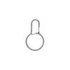 Nite Ize Dual Pass Keyring Stainless Steel Carabiner Hook Silver Keychain