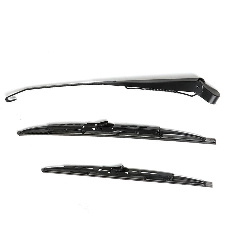 UTV Electric Windshield Wiper Motor Kit Wiper Assembly for Polaris Ranger Honda Washer Reservoir Pump Bottle Jet Wiper DC12V 30W