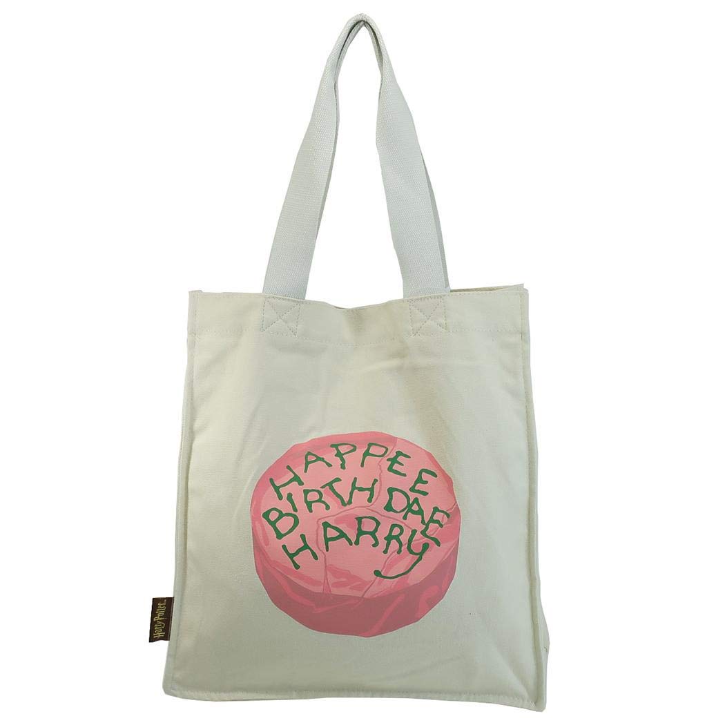 

Marushin Tote Bag, Harry Potter Birthday Cake, Organic Cotton, Embroidered, 4105008300