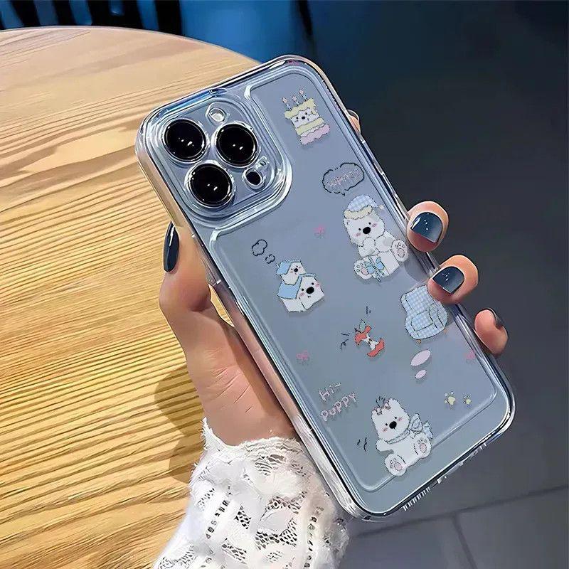 Cake West Highland Transparent Phone Case for Apple 17pro/16/15/13promax/12/11