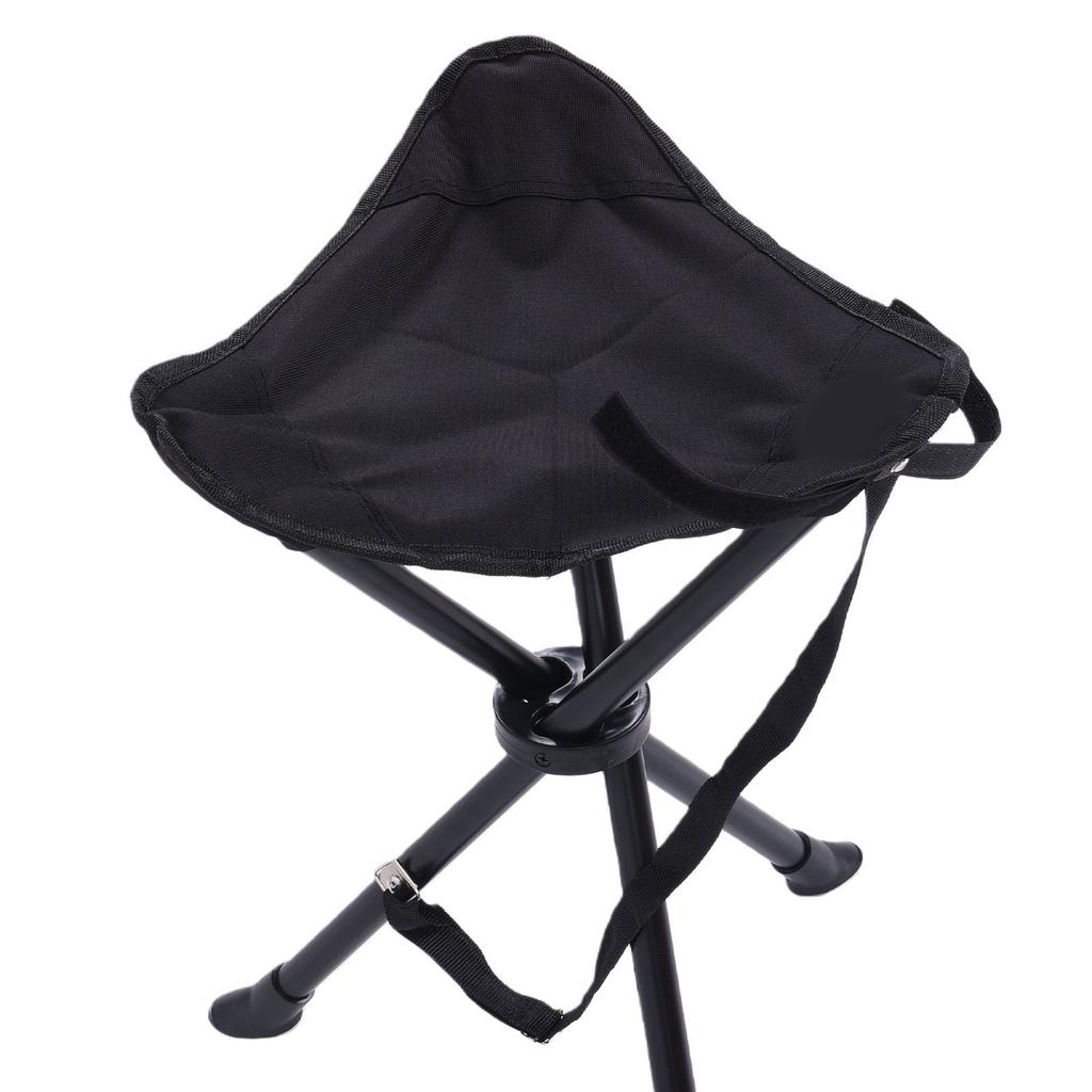 Folding Tripod Stool 200KG Load Bearing Anti Slip Good Stability Portable Foldable Chair for Outdoor Fishing Camping