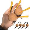 2 Pairs Asalato Shakers Kashaka Rhythmic Balls African Rhythmic Ball Shakers Single Hand Percussion Instruments Rhythmic Ball