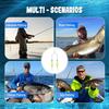 6#/8#/10#/12# Stainless Double-Hook Reverse Bottom Rig Sharp Barbed Anti-entanglement Fishing Double Hook No Unhooking Anti Tangle