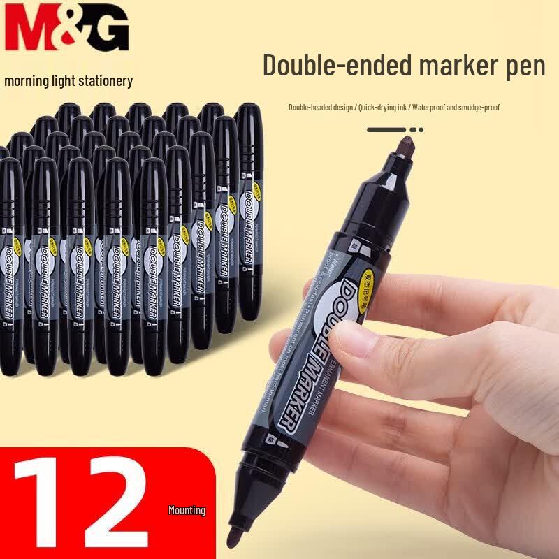 M&G Dual-Tip Oil-Based Permanent Marker