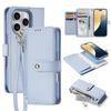 DUX Genuine Leather Magnetic Wallet Case IPhone 18 Pro 2-in-1 Protective Cover