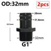 8/16/20/25/32mm Garden PE Tube Connector 1/2 3/4 1" Thread Hose Elbow Barb Coupler Fitting Farm Irrigation PE Pipe Joint
