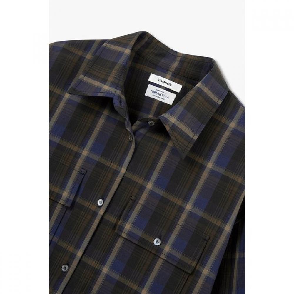 STUDIO TOMBOY Out Pocket Check Shirt  9106221202 