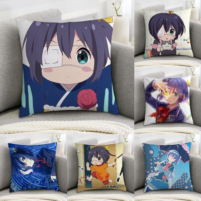 Anime T-Takanashi Rikka Pillow Case Sofa Decorative Home Double-sided Print Plush Square Throw Pillow Covers Cushion Decor Cover