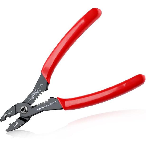 4-in-1 Multi Purpose Electricians Pliers with Wire Cutter, Crimper, Gripper, Stripper| 7  Compact Wire Stripper| Professional Wire Crimping Tool for PVC Handle