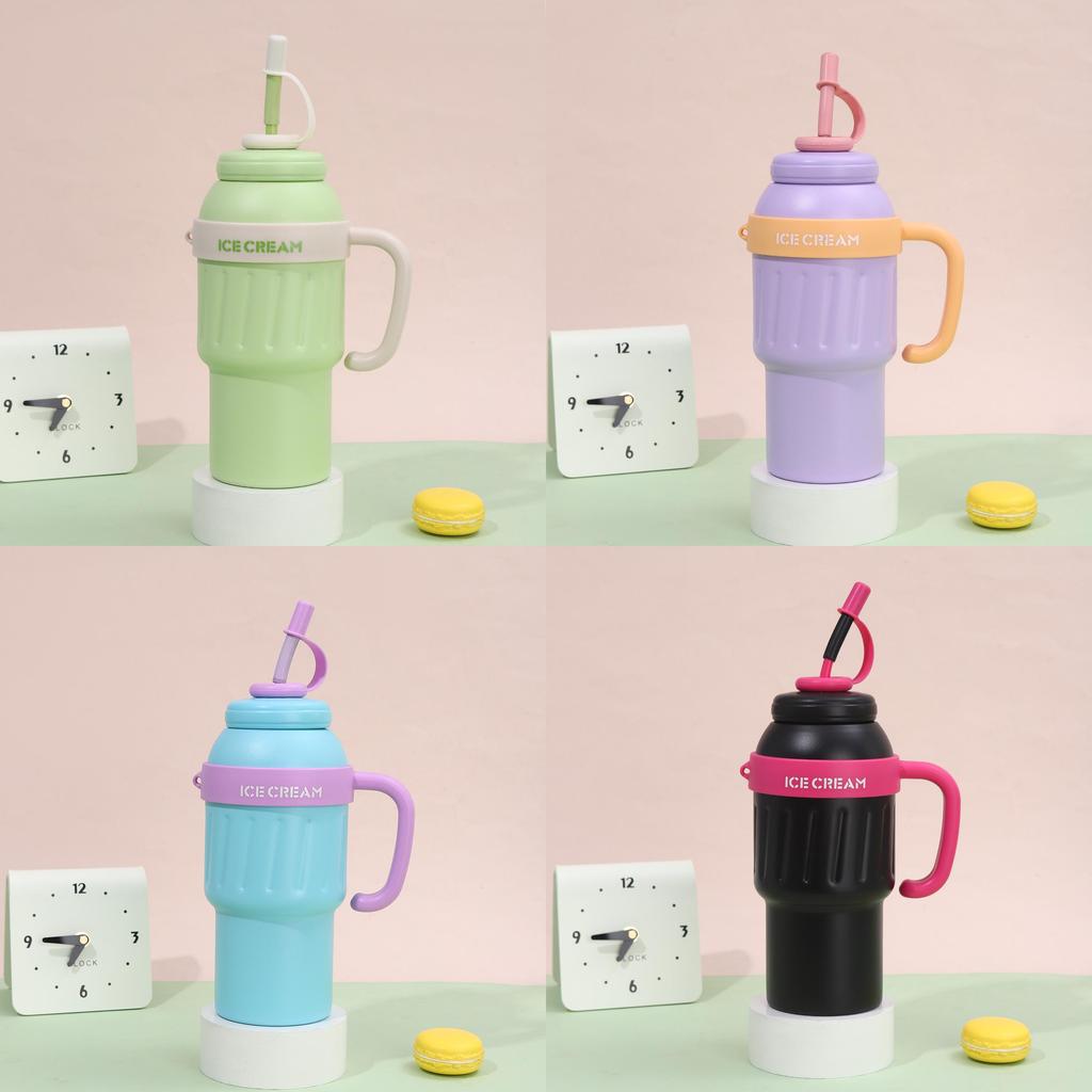Stainless Steel Insulated Travel Mug With Handle For Outdoor Activities And Gift Giving