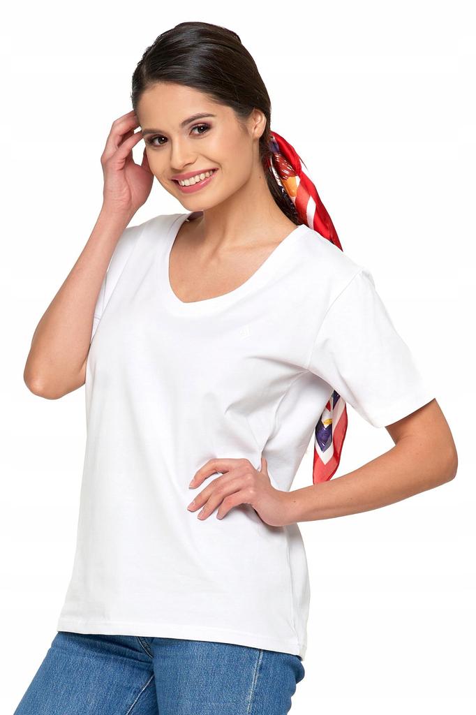 Women's Premium Line T-Shirt Short Sleeve Cotton MORAJ XXL white