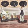 Witch Divinations Tarots Display Base Moon Phases Tarot Altar Stand Holder Witchcraft Supplies Wood Cards Stand Holder