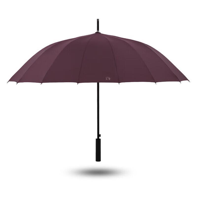 Heaven Umbrella 16-Rib Semi-Automatic Straight Handle All-Weather Umbrella