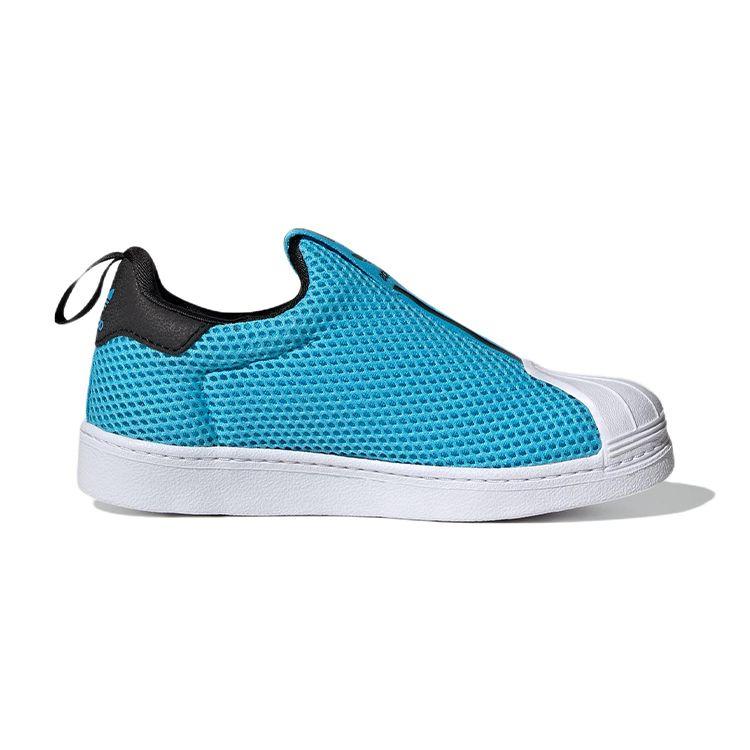 Adidas Originals Superstar 360 X Mesh Casual Non-Slip Durable Low-Top Kids Skate Shoes Kids Sneakers Blue GX3248