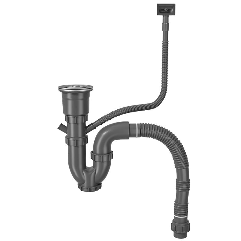 MEJUE Kitchen Sink Drain Pipe Anti-Odor Kit Single Sink