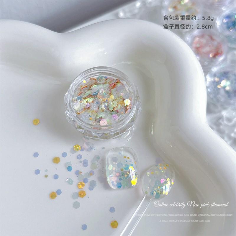 Ins Style Nail Art Glitter Sequins Set DIY Manicure Decorations
