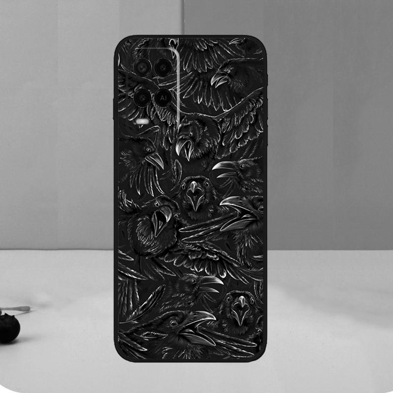 

Raven Crow Skull pattern Case For Oppo A5 Pro A6 A15 A16 A76 A96 A17 A57 A98 A58 A78 A18 A38 A54 A74 A94 A40 A60 A80 OPPO A96 4G