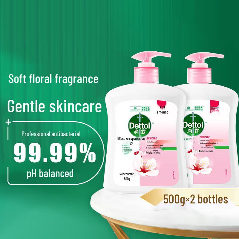 Dettol Healthy Antibacterial Hand Wash (2 x 500g)