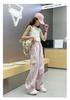 Girls' Summer Hip Hop Cargo Pants: Quick-Dry, Anti-Mosquito for Junior High Dance