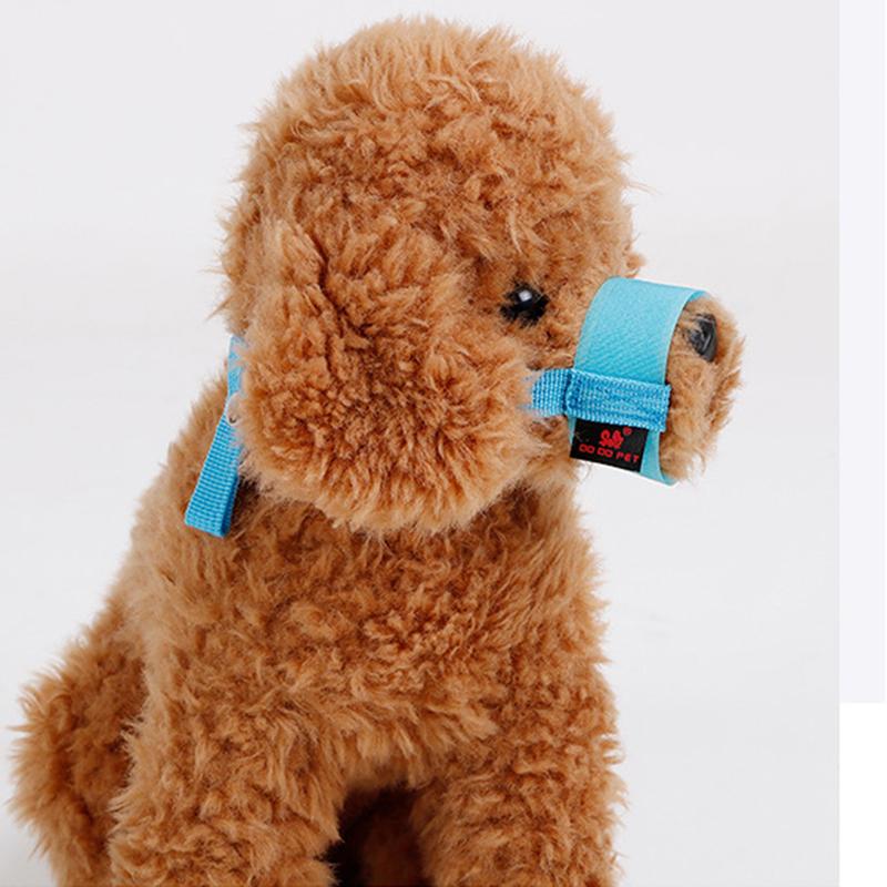 Psí náhubek proti kousnutí, štěkající maska ​​s nastavitelnými popruhy pro malé psy, měkký nylonový psí náhubek, prodyšný, štěkající kryt úst