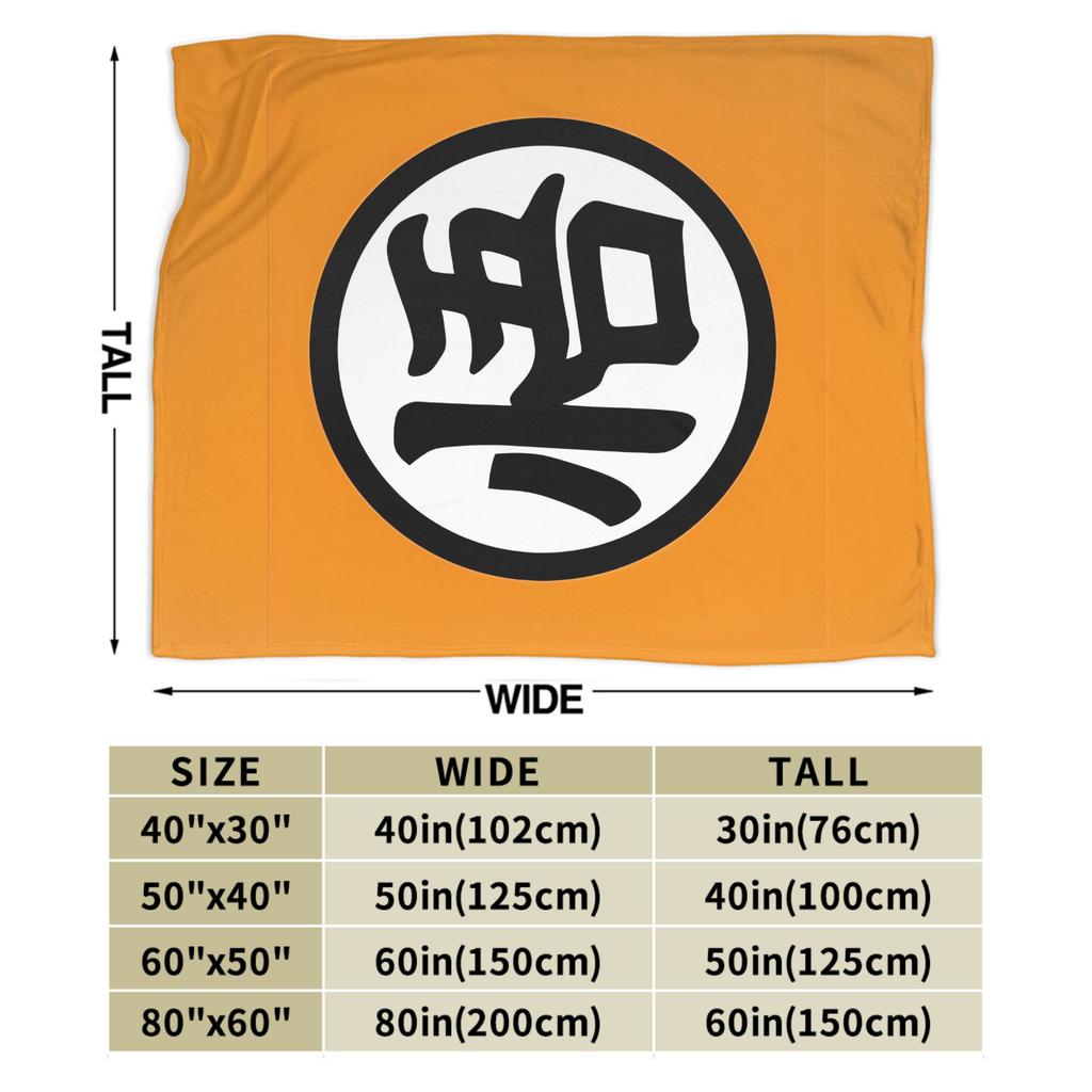Goku DBZ Flannel Throw Blankets Blankets for Bedding Outdoor Super Warm Bedroom Quilt,
