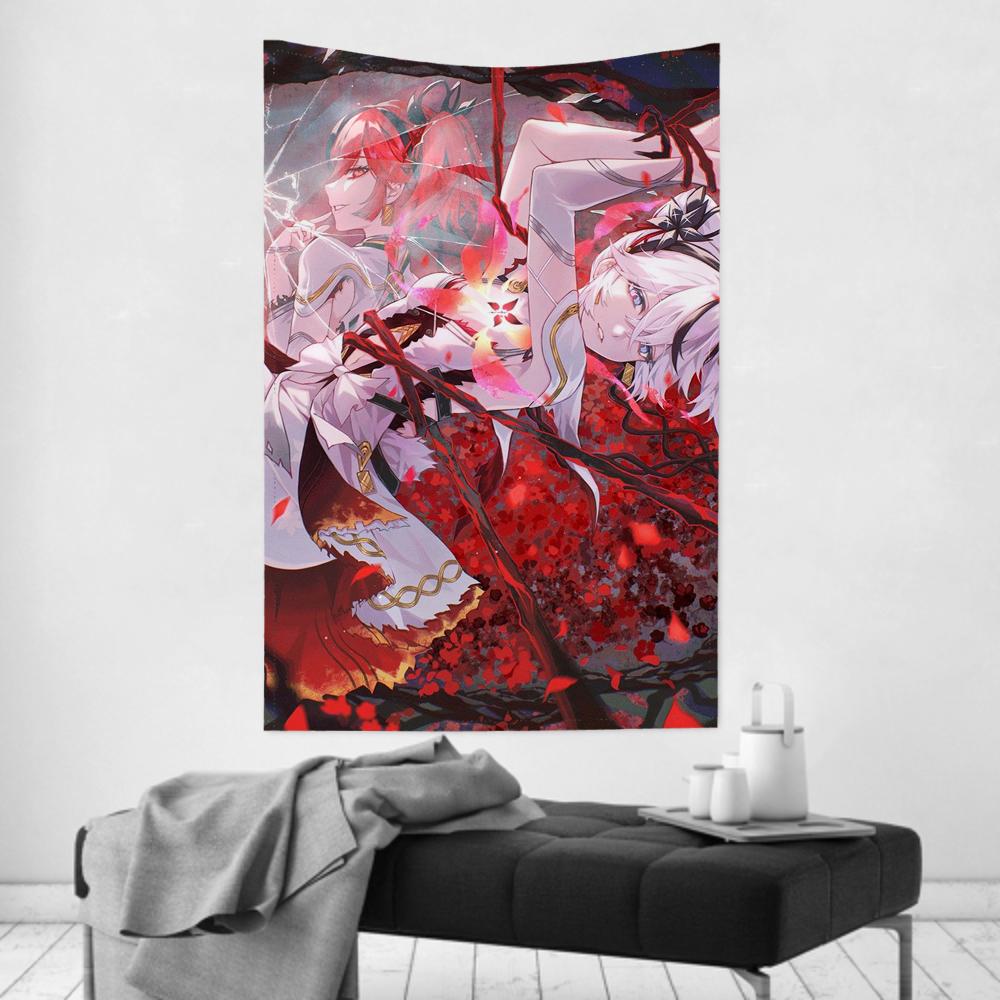 Camelya Game WWuthering Waves Tapestry Room Decor Wall Cloth Party Hanging Background Room Decor Baby Room
