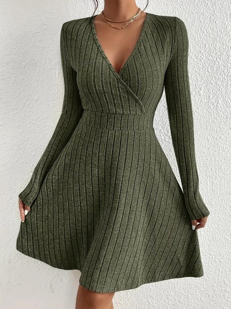Long Sleeve Plus Size Sexy New In Dresses for Women Casual Loose Midi Spring Autumn Dress