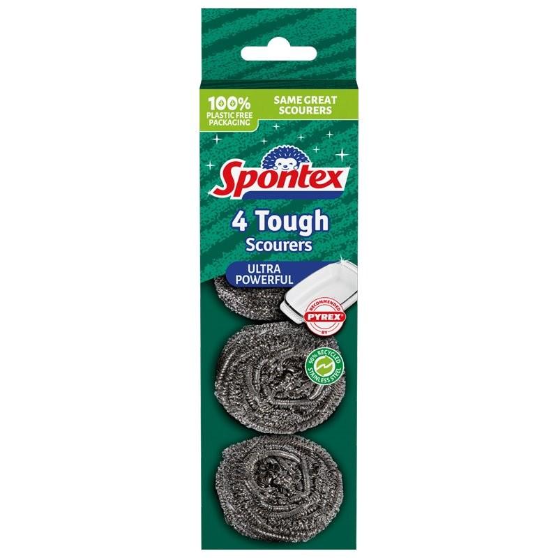 Spontex Grov Skursvamp 4-pack